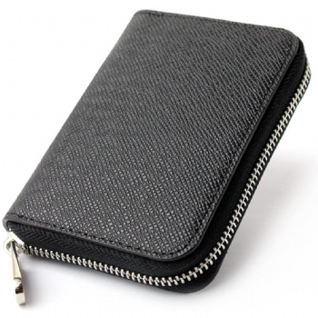 Promotion key wallet purse large capacity black leather cash wallet women